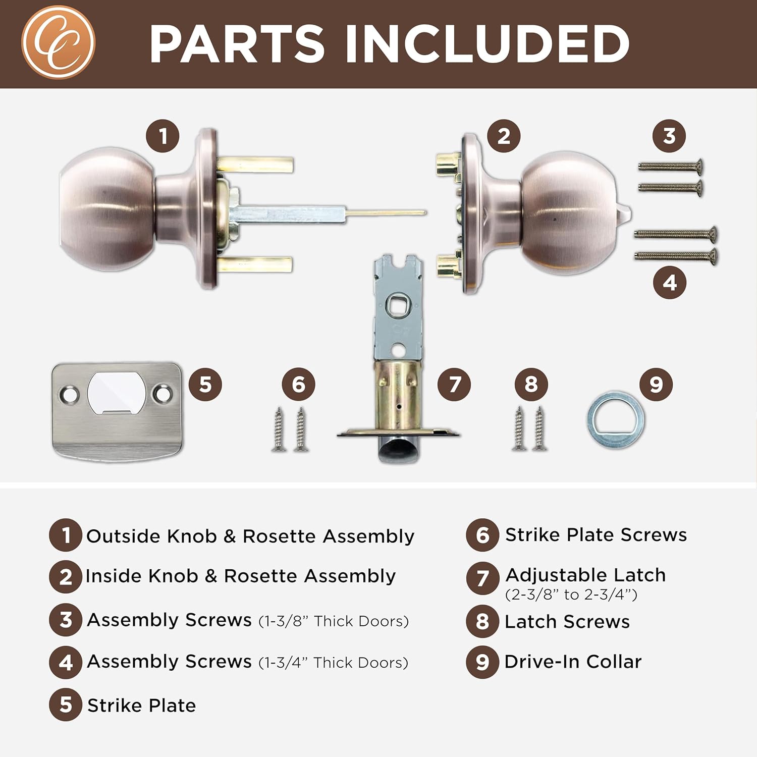 Copper Creek Privacy Door Knob
