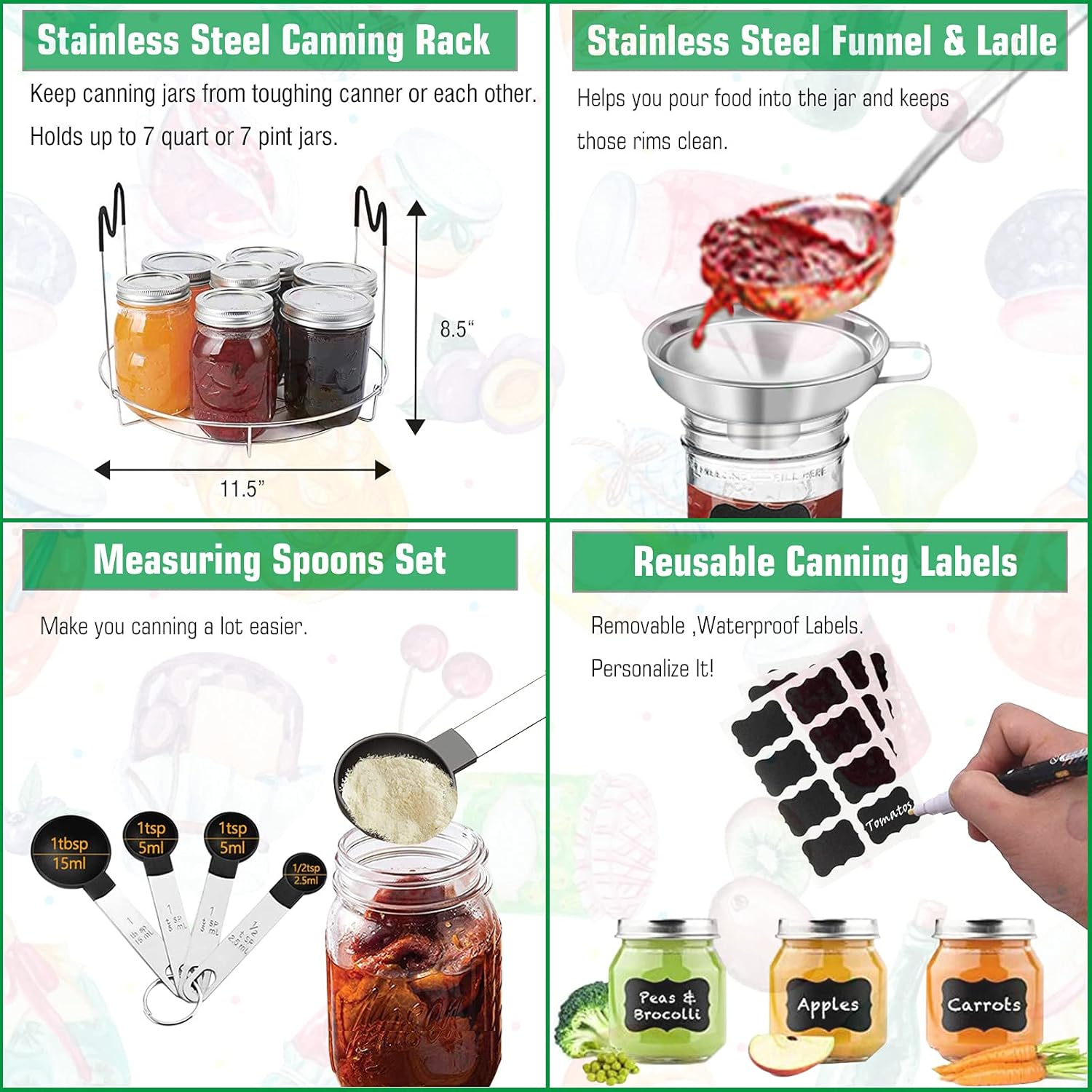 Stainless Steel Canning Kit for Beginningpolers