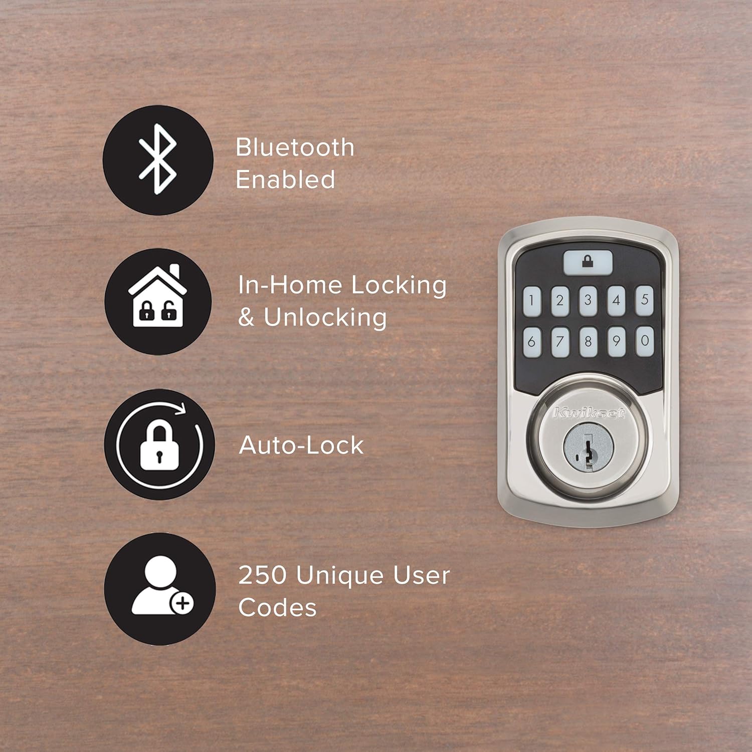 Programmable Keypad Smart Pound Kwikset 99420-001 Door Lock System