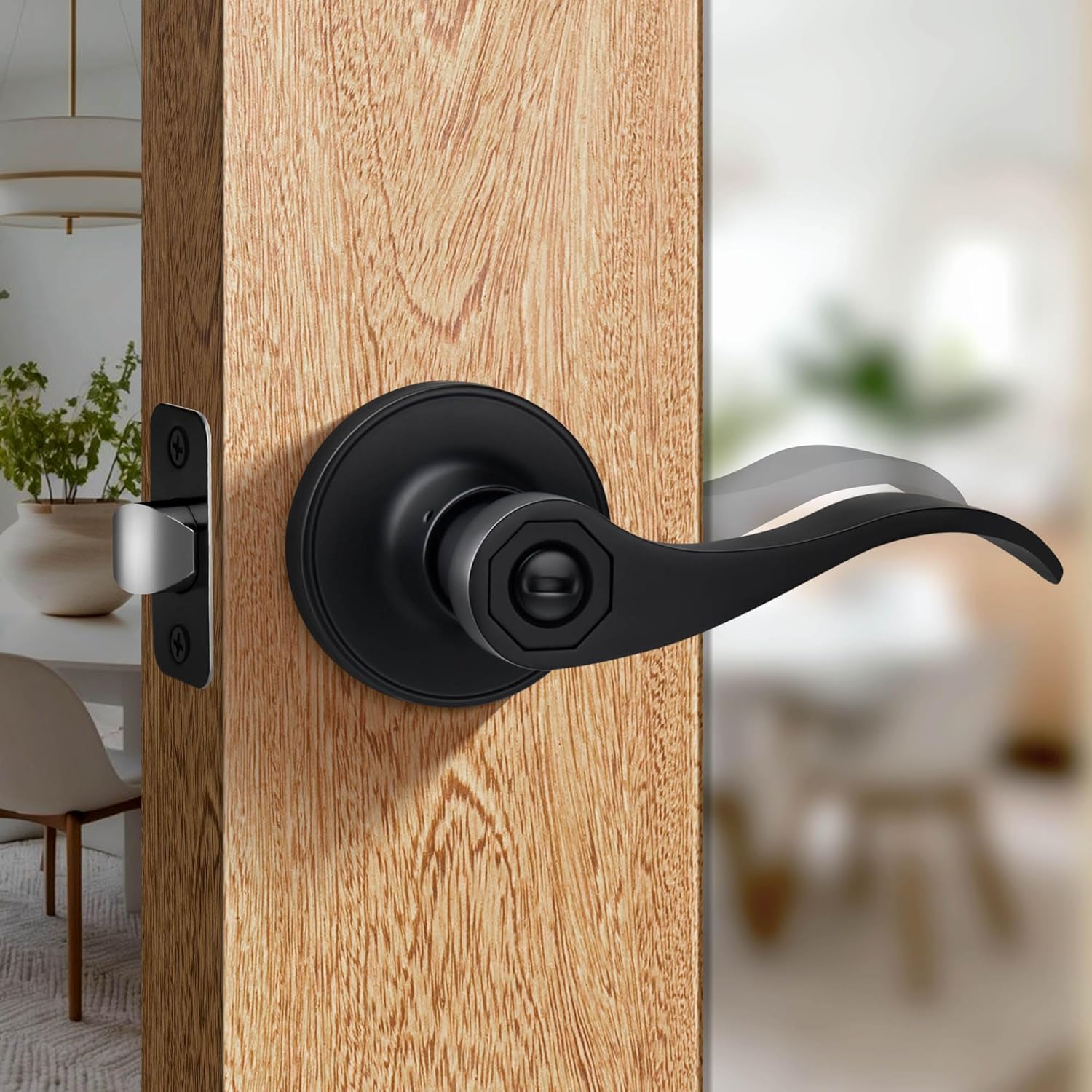 Moquin Wave Design Door Lever - Elevate Your Home Security with Style