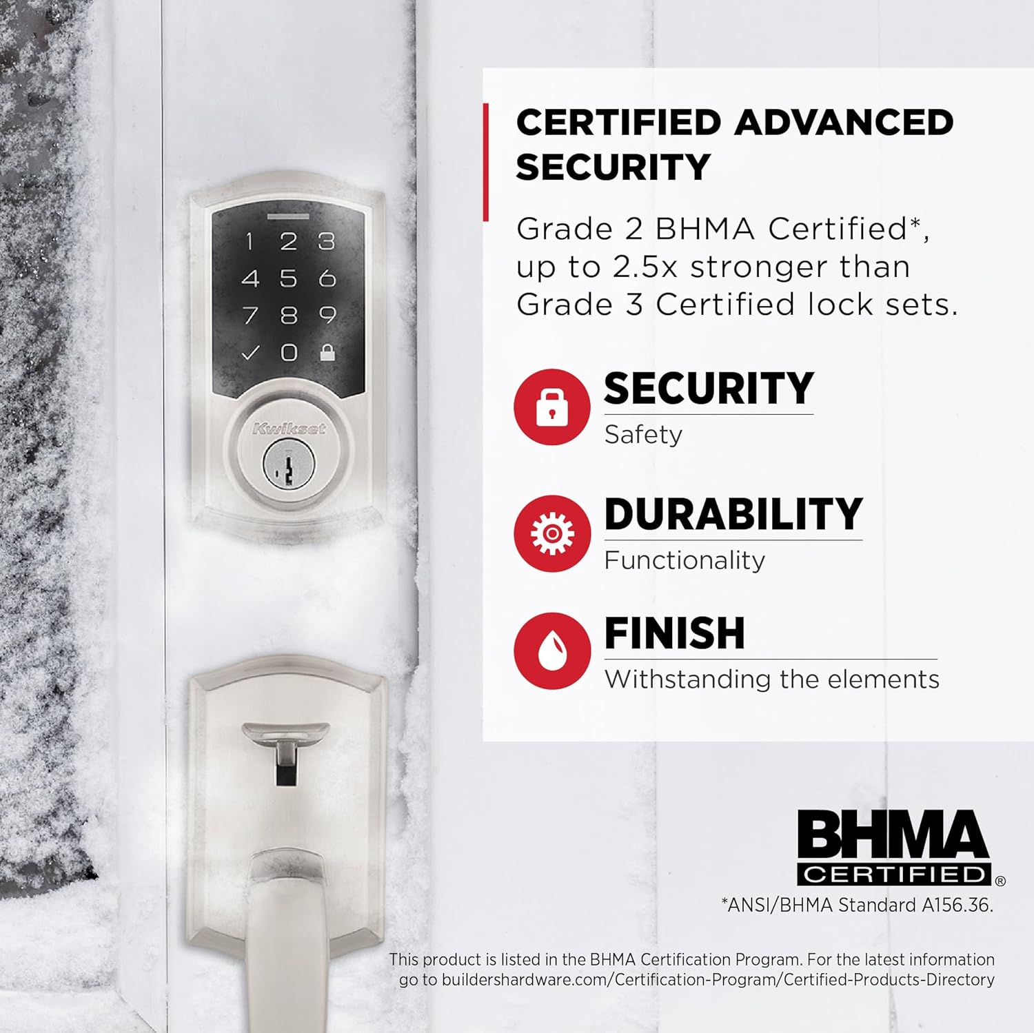 Kwikset SmartCode 270 Keyless Entry Touchpad Door Lock