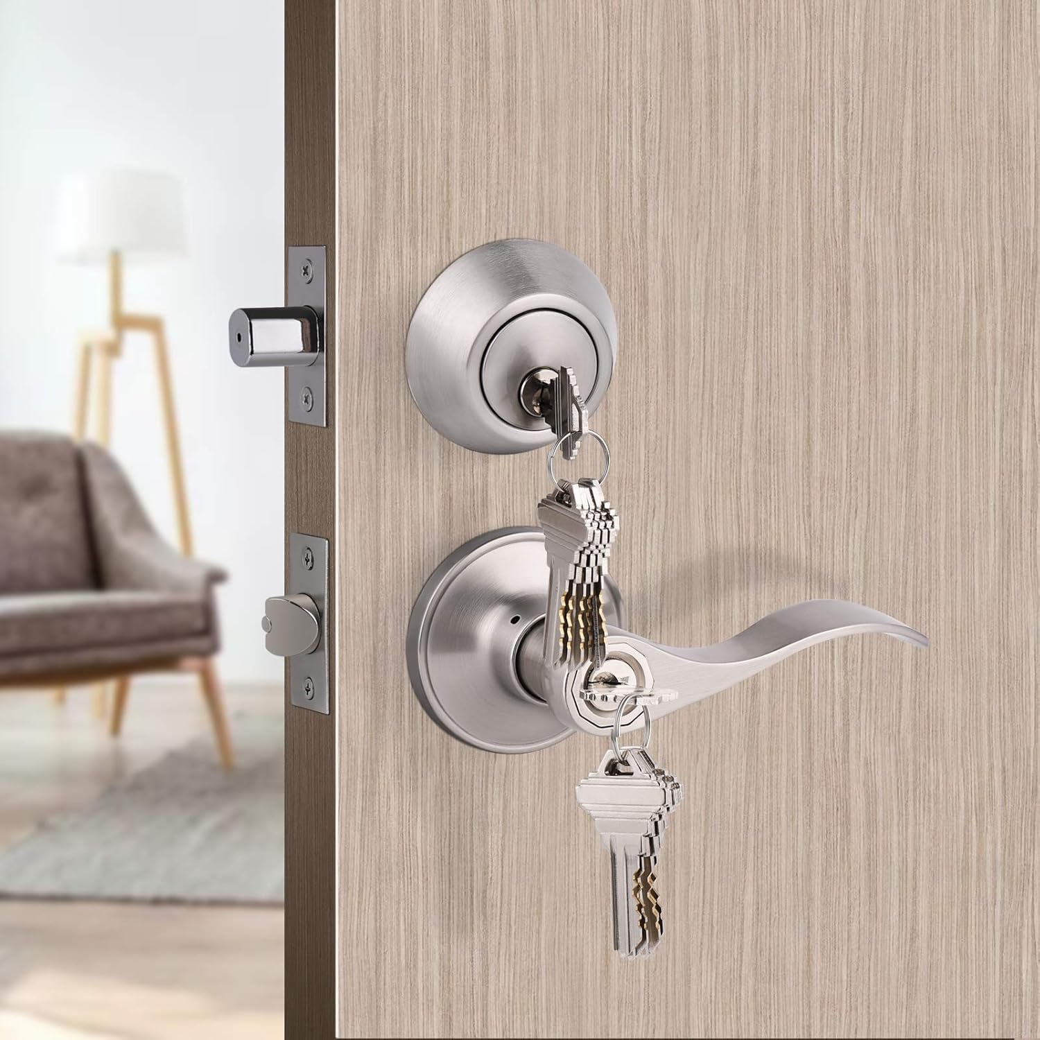 Entry Door Combo Lock Set