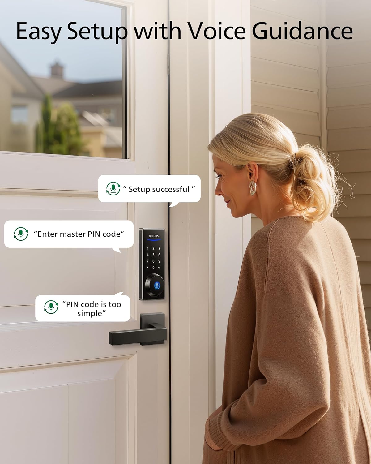 Philips Keyless Entry Door Lock with Fingerprint Security