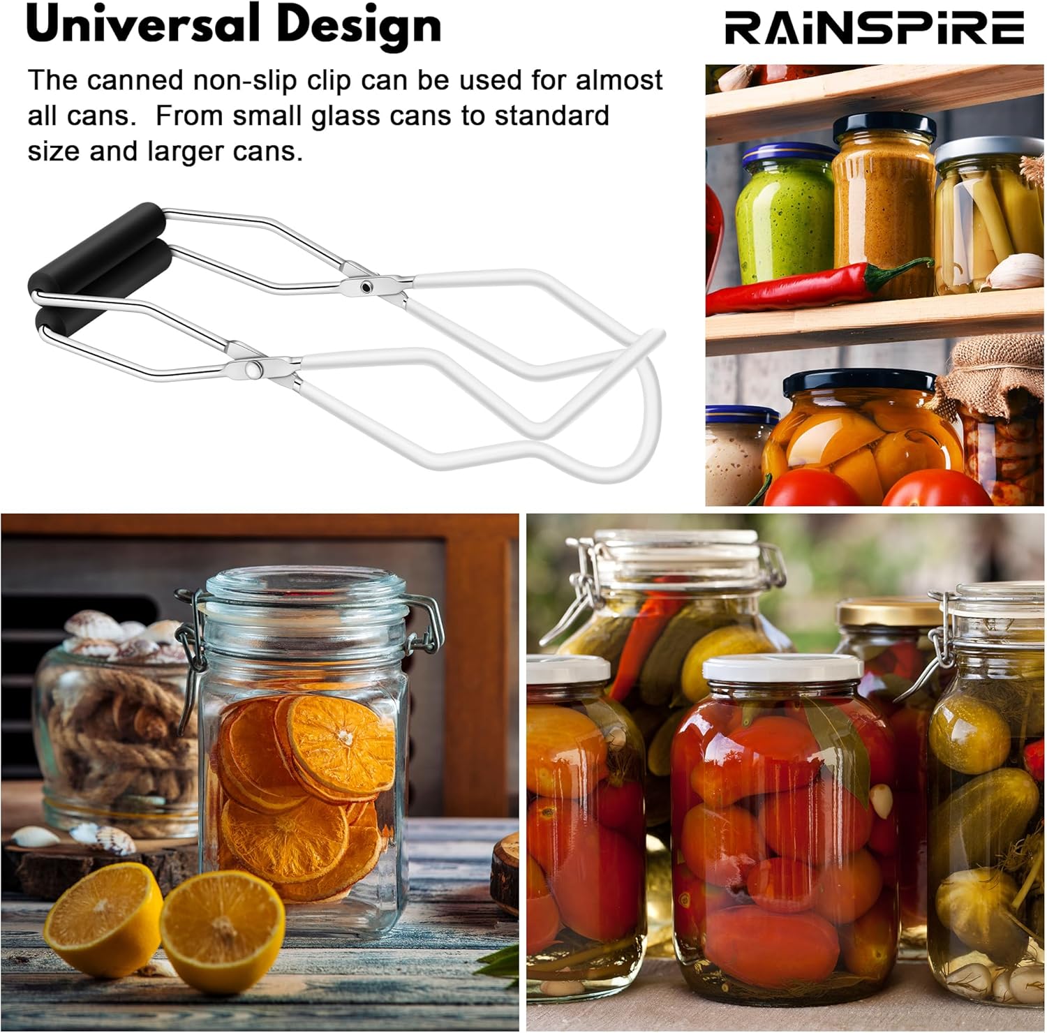 Rainspire Canning Jar Lifter Safe Efficient Kitchen Essential