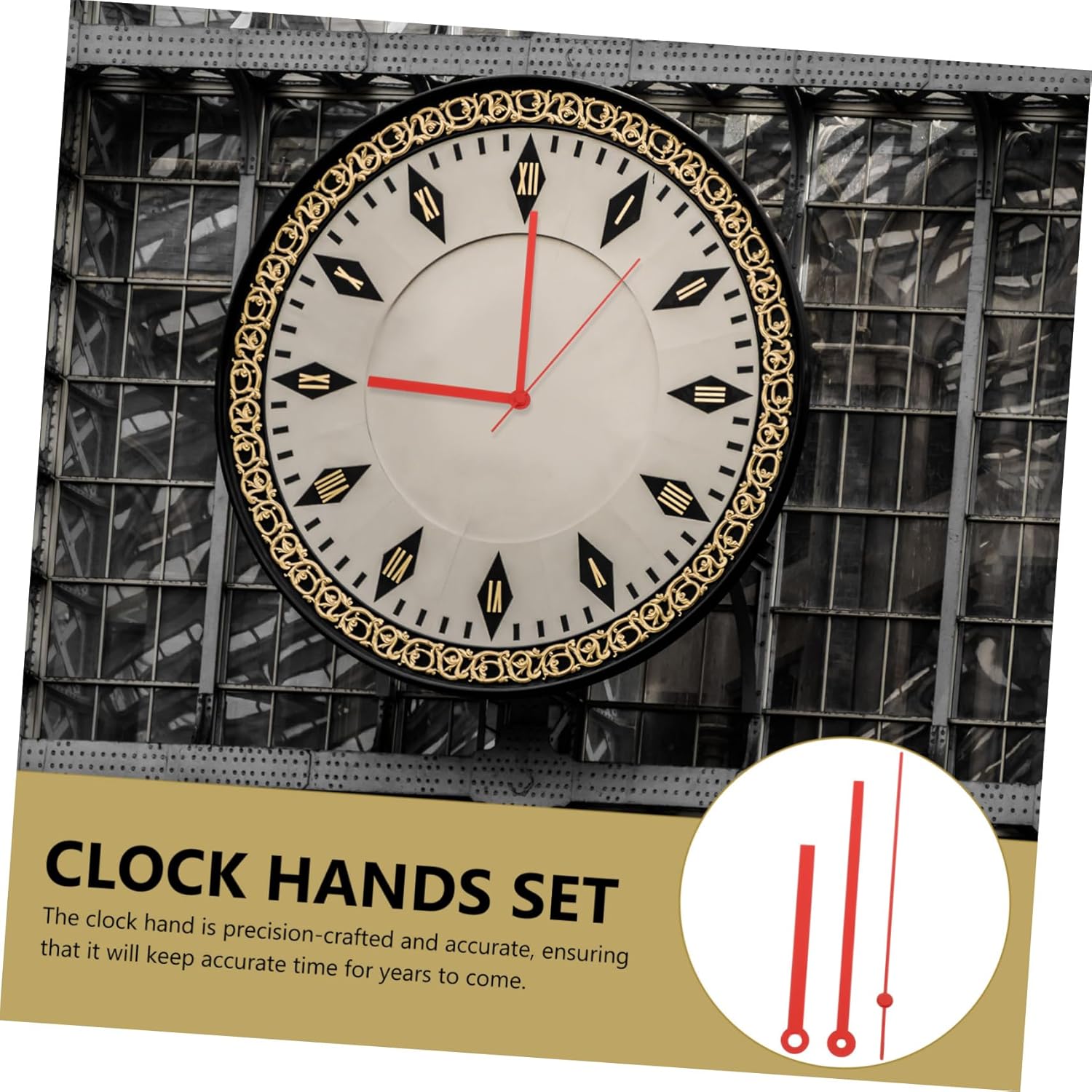 TOBBOMEY Wall Clock Hands Kit 10 Piece