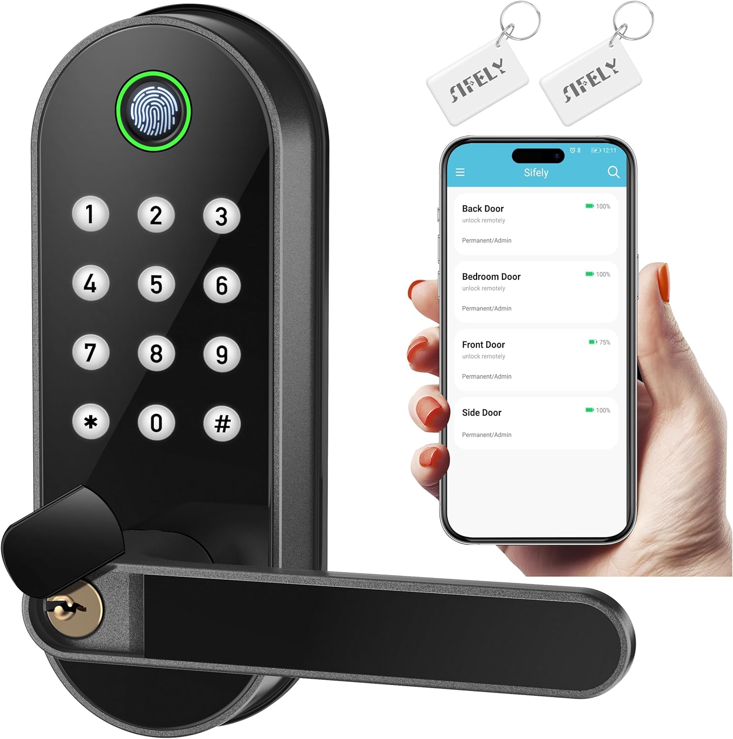 Easy to Install Fingerprint and Keyless Door Lock