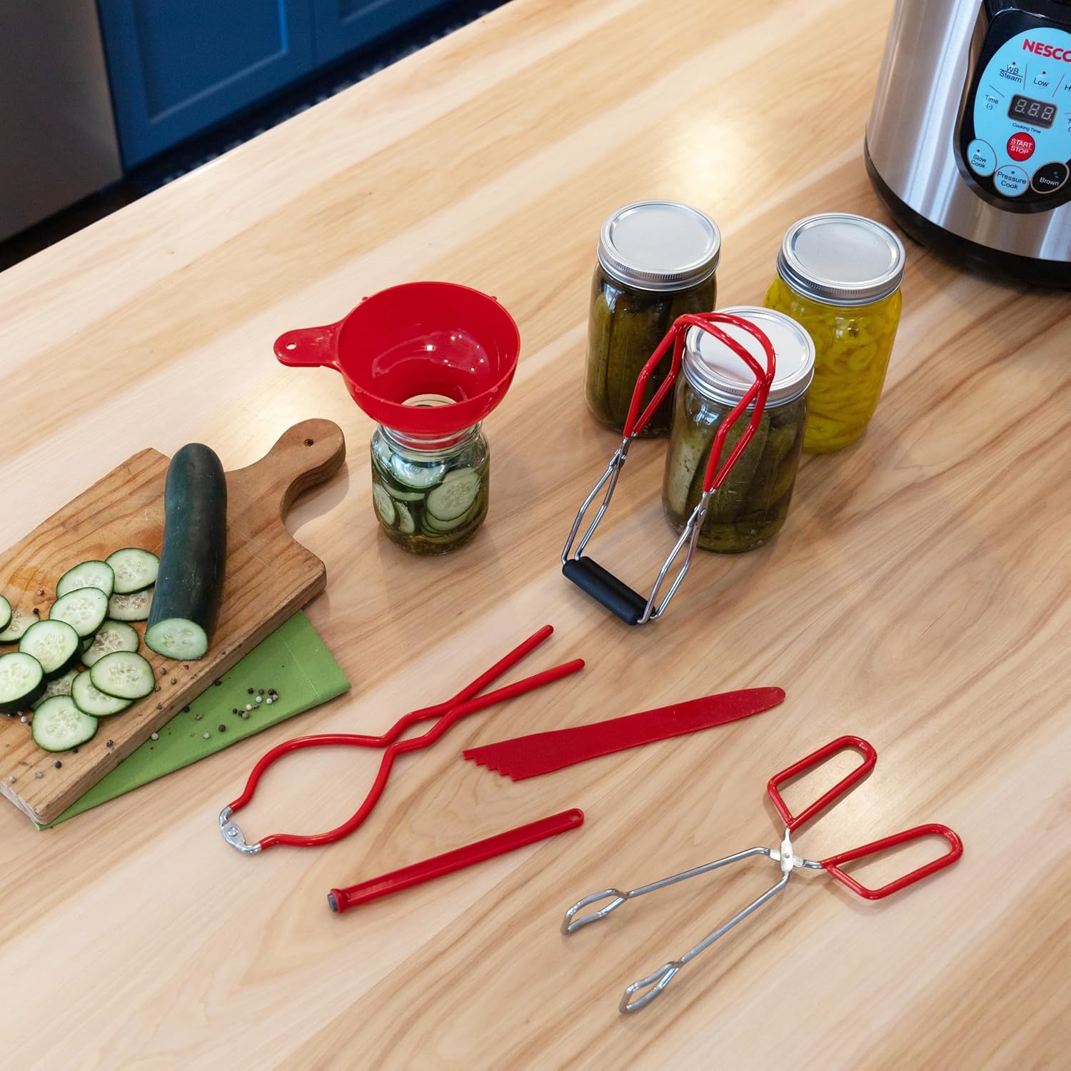 Nesco 6-Piece Accessory Pressure Canning Kit Standard Red