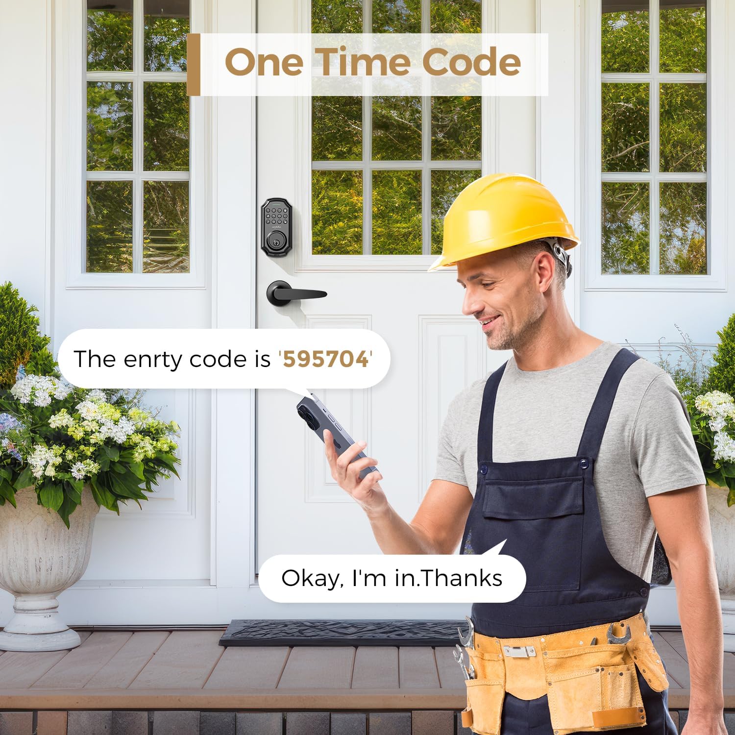 Keyless Front Door Lock Set with App Control
