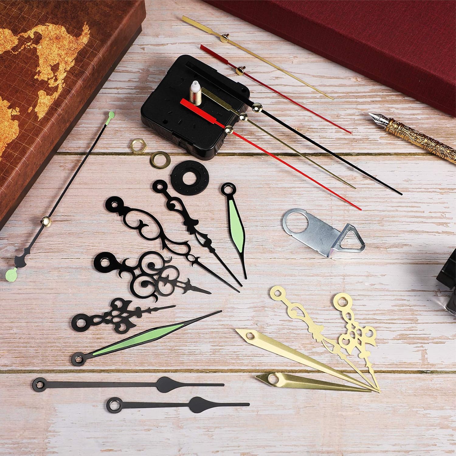 4-Piece Quartz Wall Clock Kit