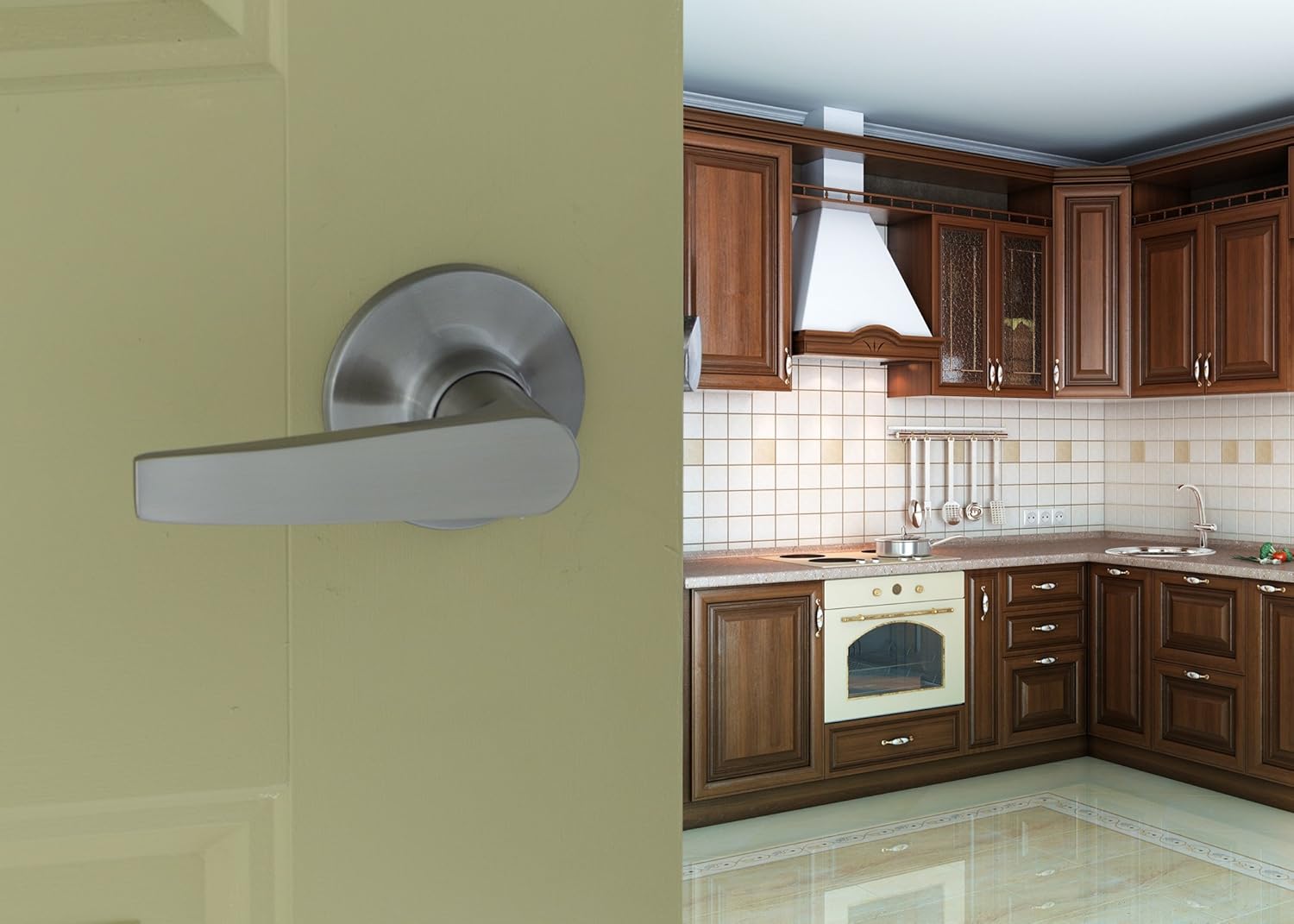 Copper Creek DL1220SS Daley Lever Standard Satin Nickel Your Home Your Style