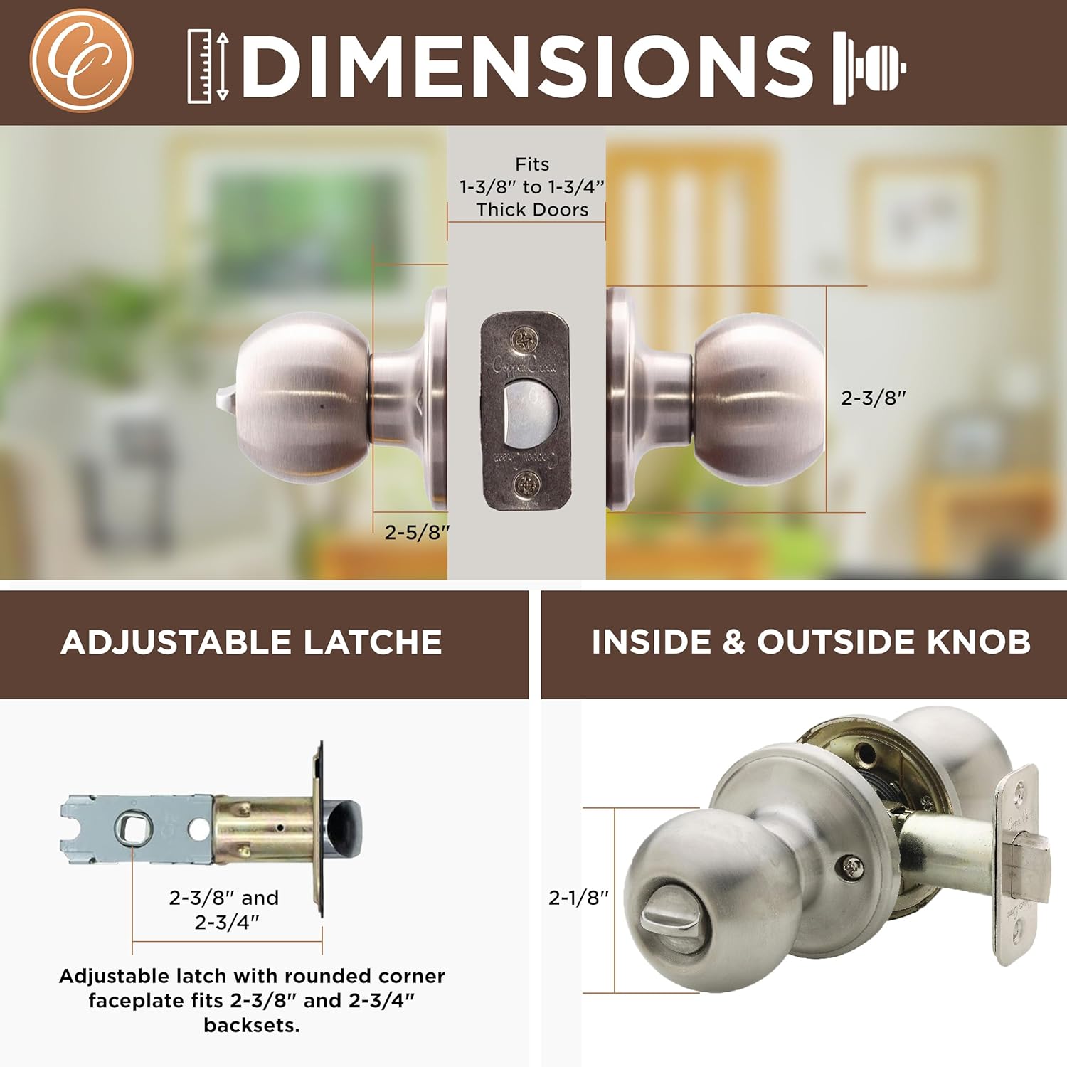 Copper Creek Privacy Door Knob
