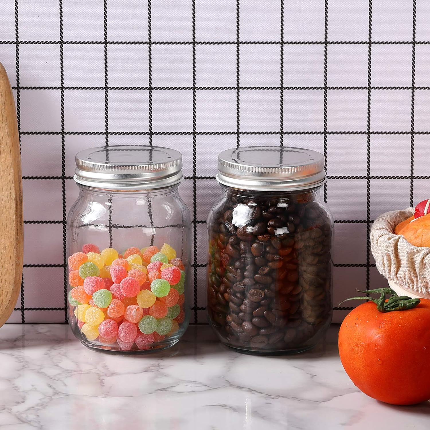 Durable Mason 16oz Jars