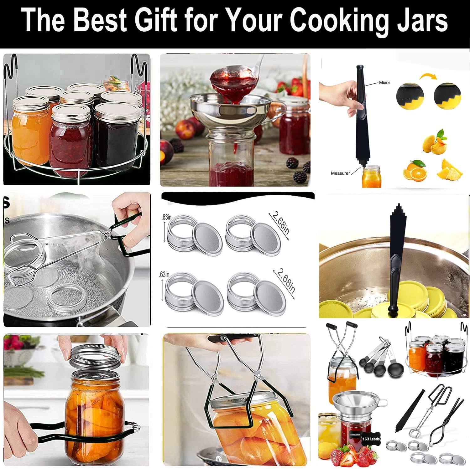 HOMMES Canning Starter Kit with Essential Tools