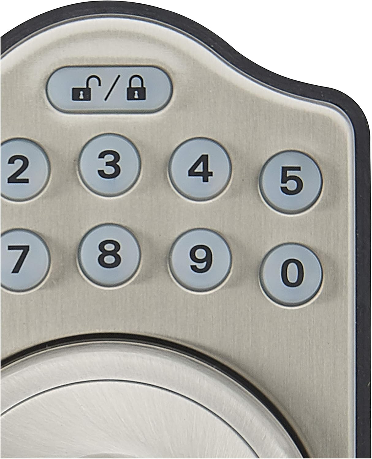 Lock Effortlessly with SATIN Nickel Door Lock and Keypad Entry
