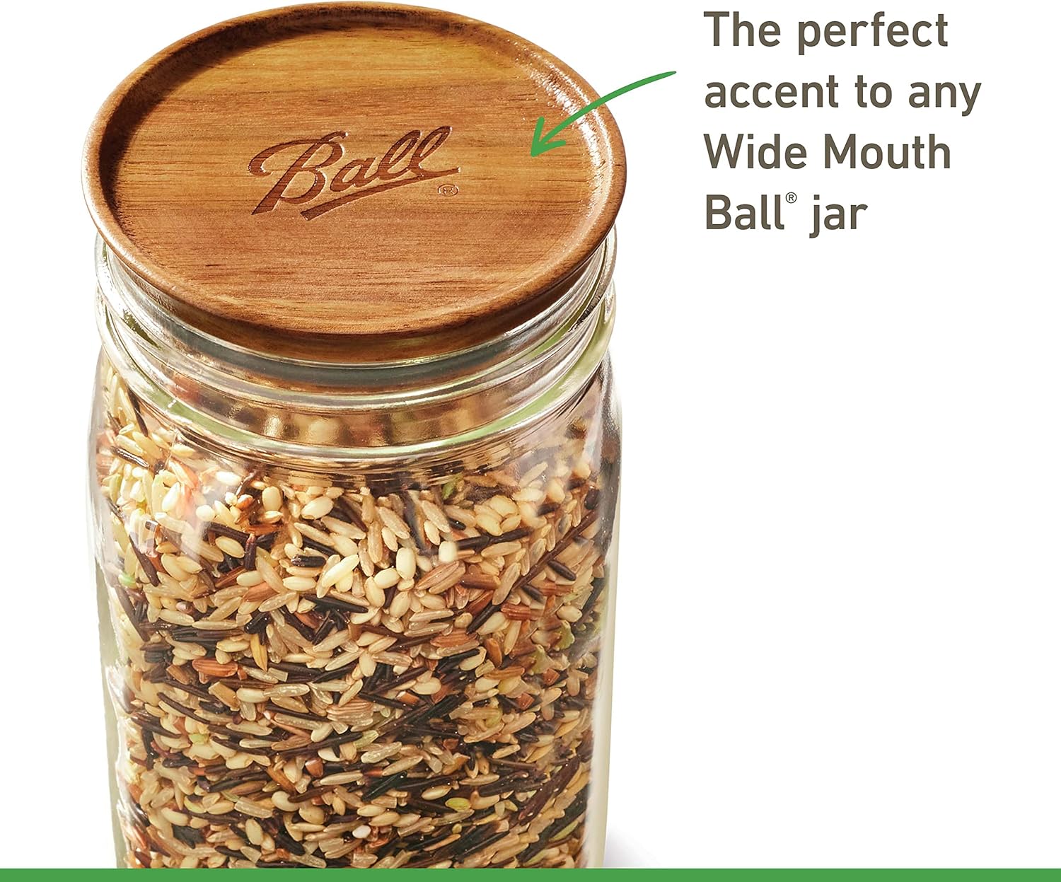 BPA-Free Acacia Wood Jar Lids - 5 Pack