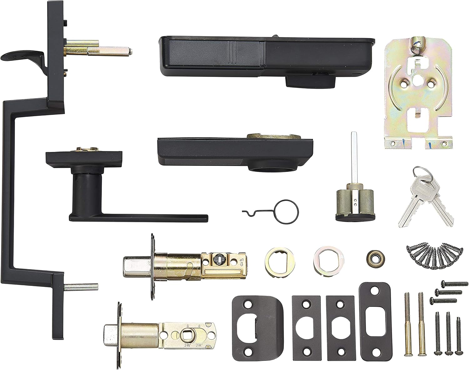 Secure Entry with Touchscreen Door Keypad Lock Handleset