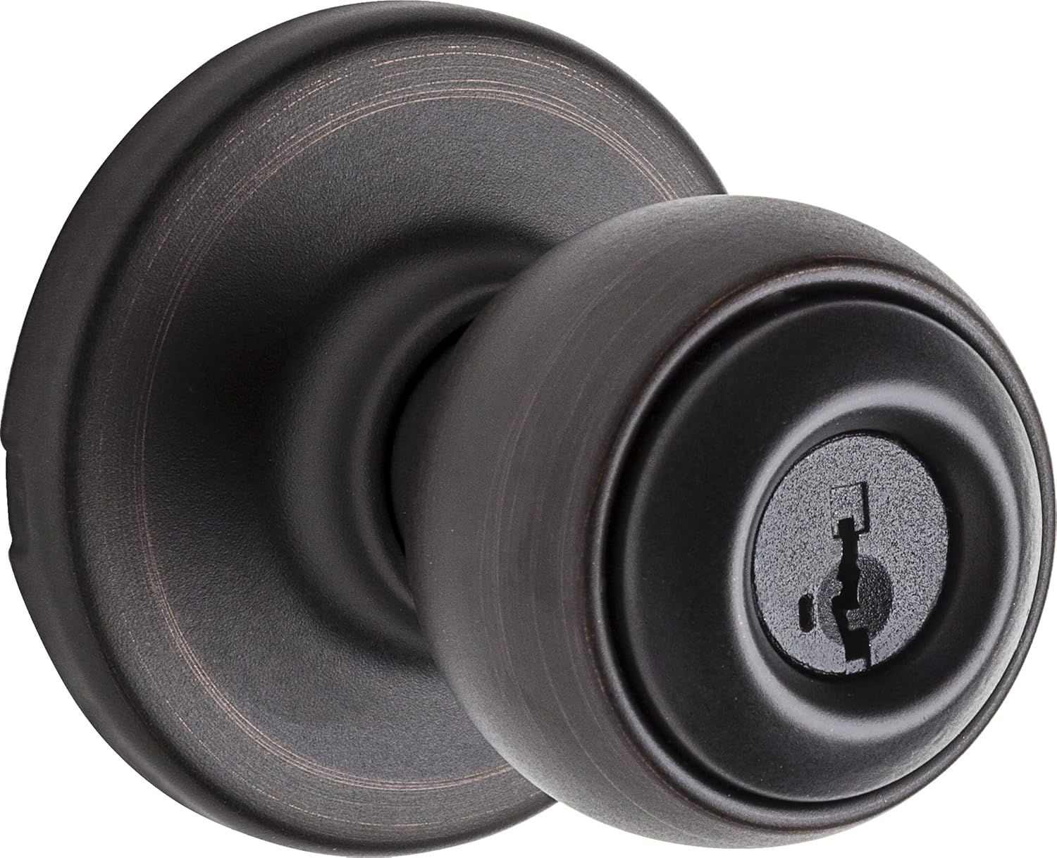 Secure Keyed Entry Door Knob with Rekey Security