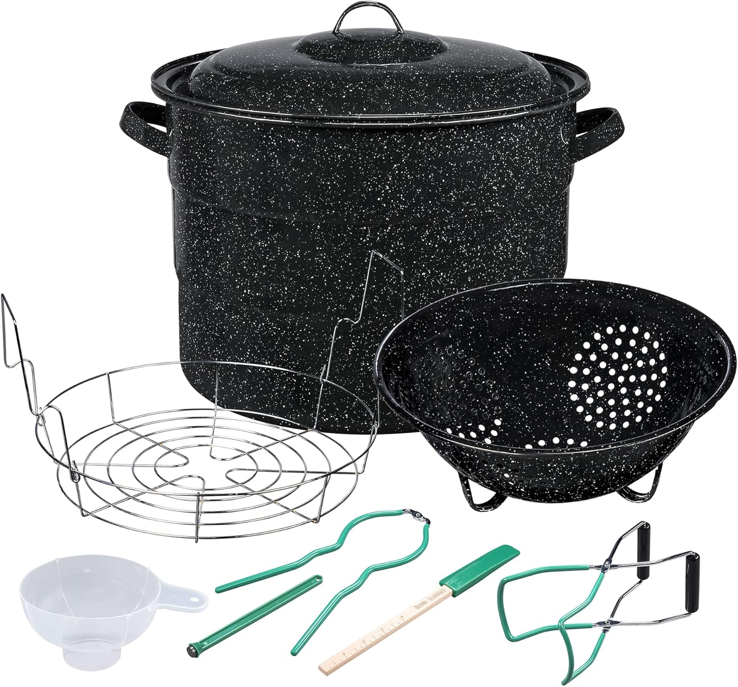 Elegant 9-Piece Canning Kit for Family Use with Durable Steel Construction
