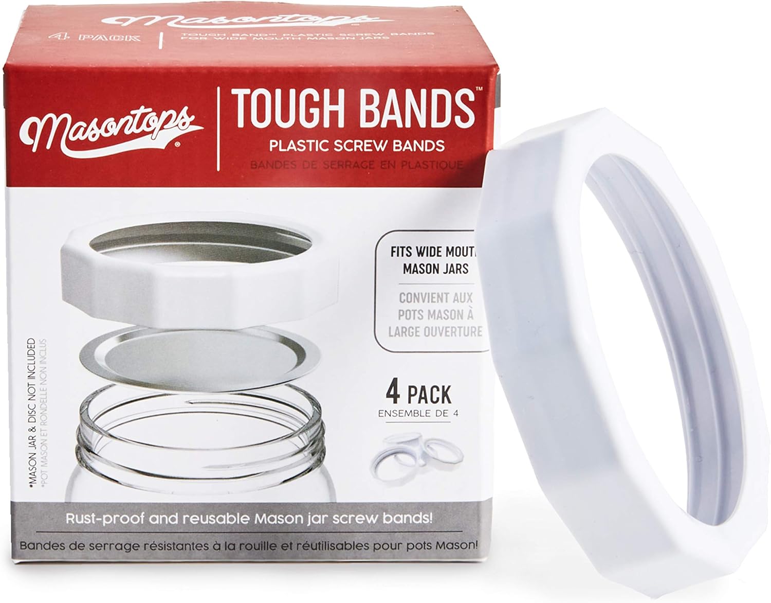 Tough Band Mason Jar Screw Bands