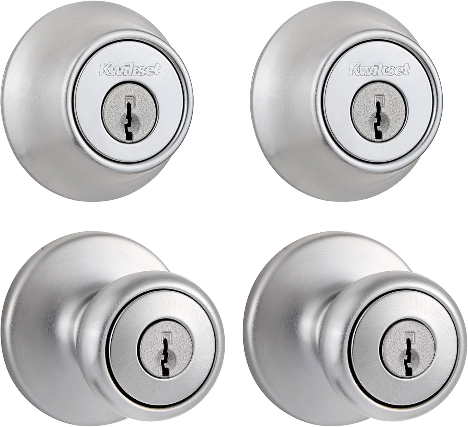 Kwikset Tylo Entry Knob and Deadbolt Set