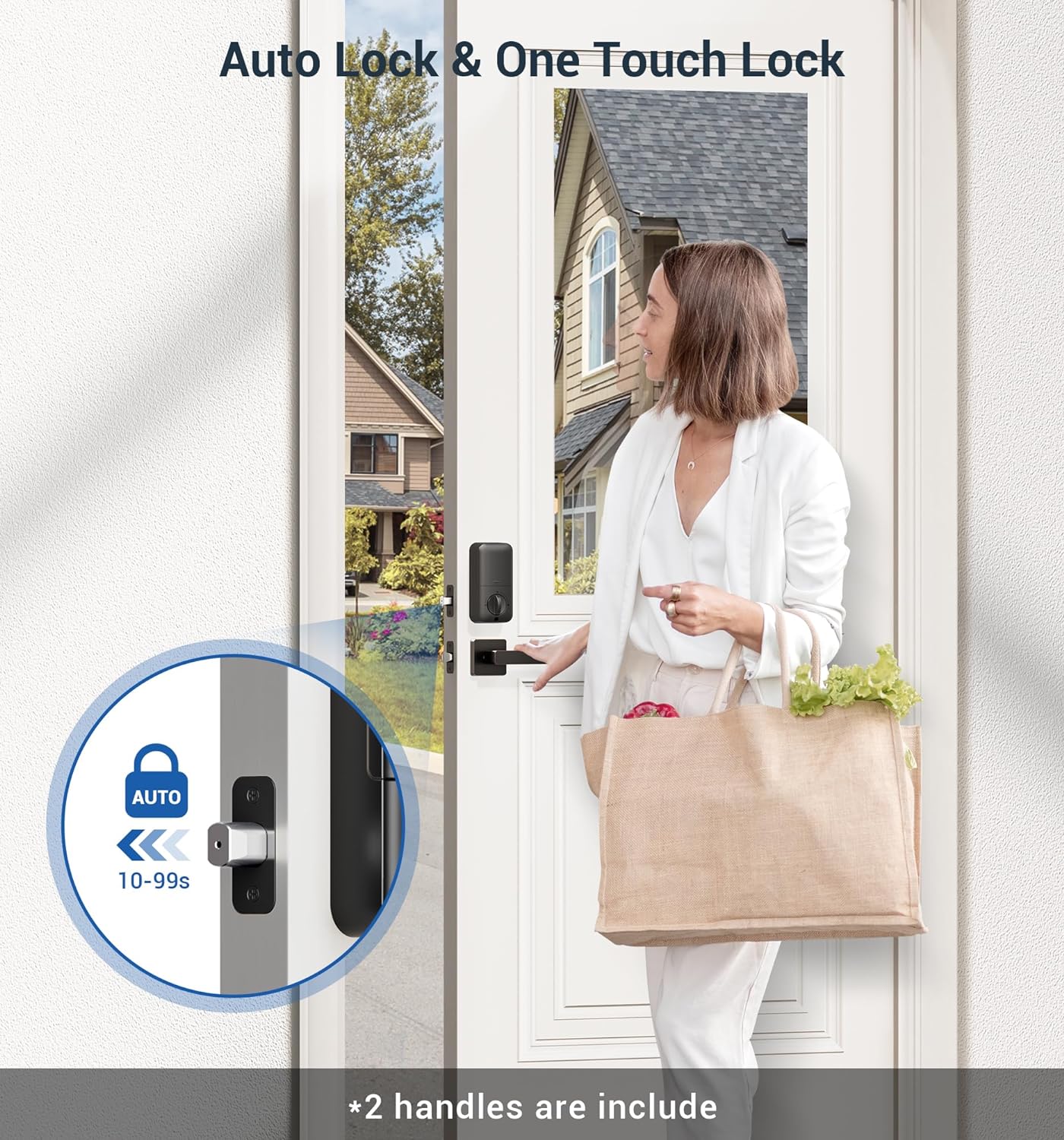 Seamless Front Door Lock with Oil Rubbed Bronze