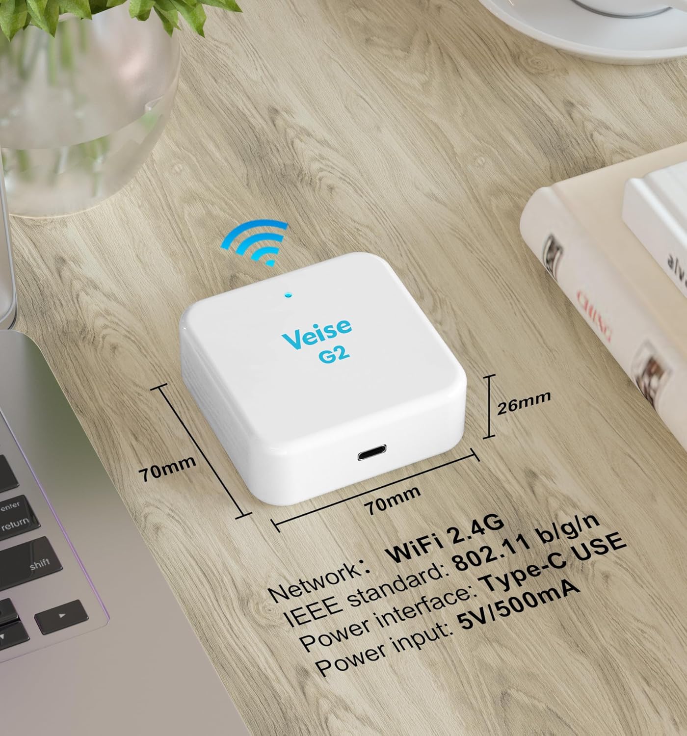 Wireless Dead bolt Gateway with Real-Time Monitoring Voice Control AlexaGoogle Setup