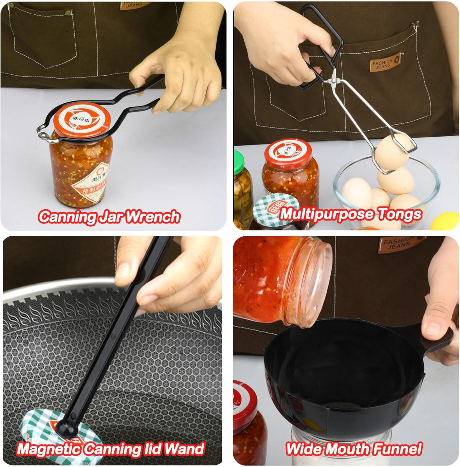 Canning Kit Starter Set Black Premium Stainless Steel