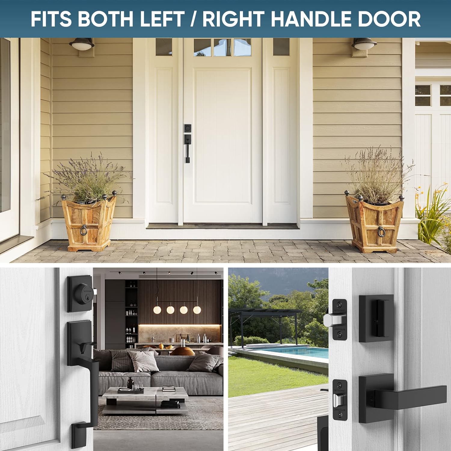 Elegance Front Door Handle Set