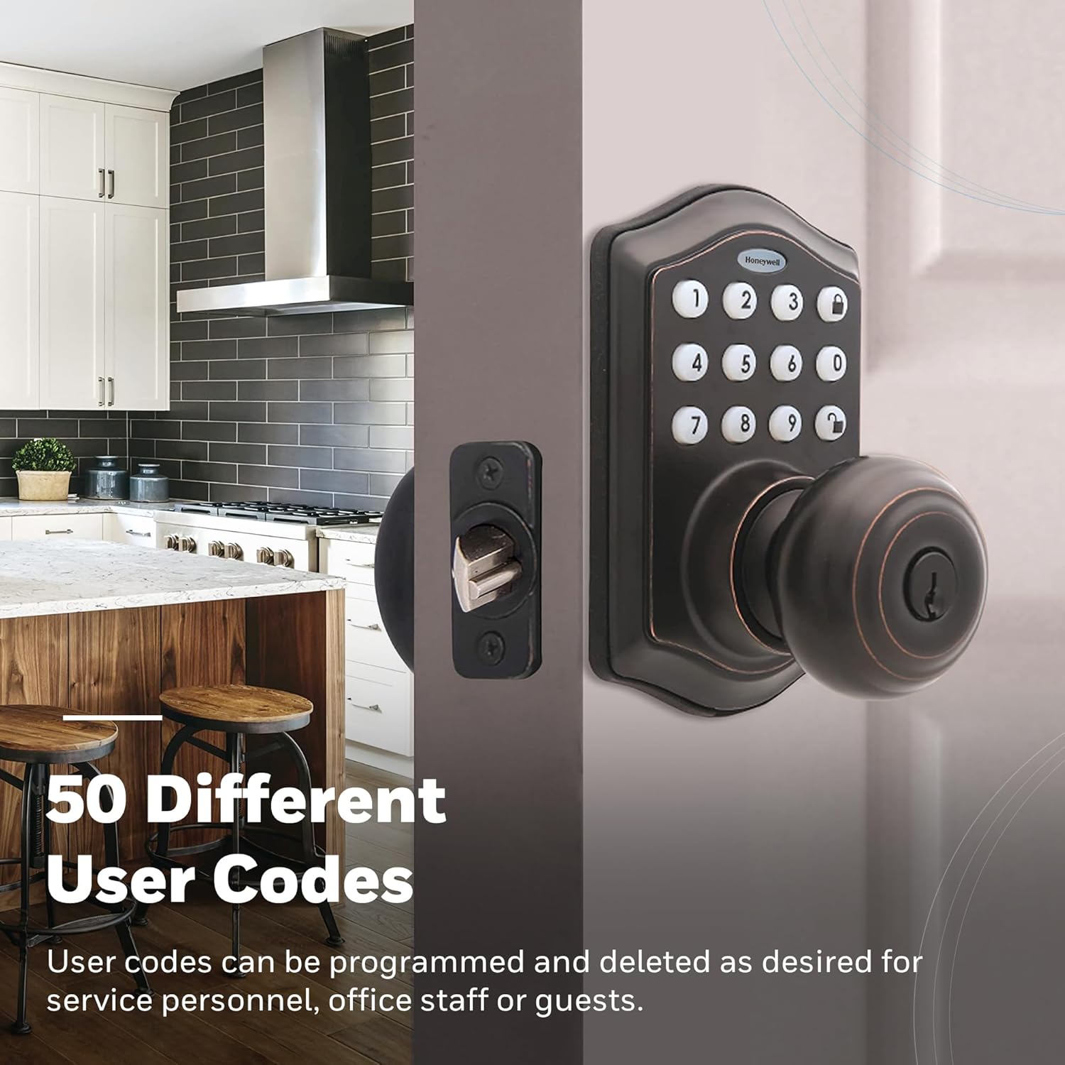 Honeywell Keypad Door Lock Oil Rubbed Bronze