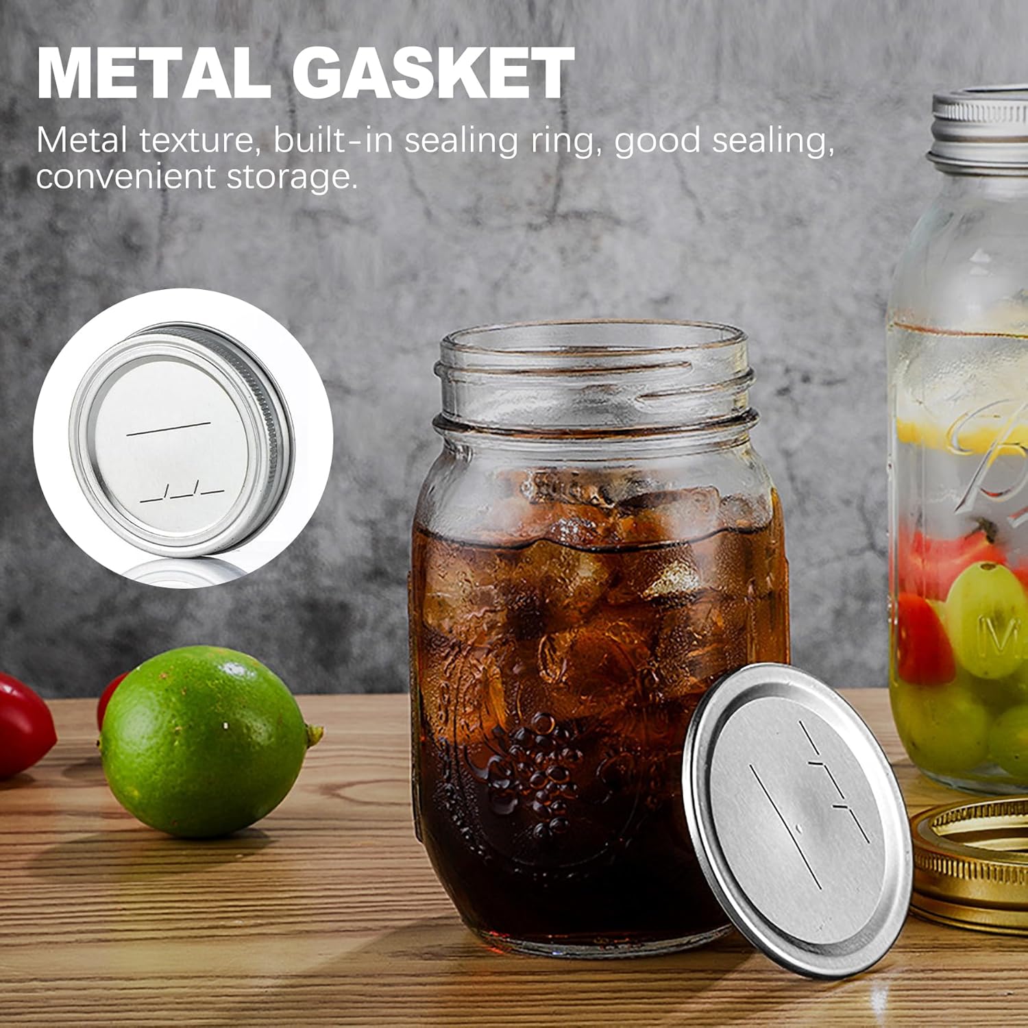 24-Pack 70 MM Leak-Proof Canning Lids for Ball Kerr Jars