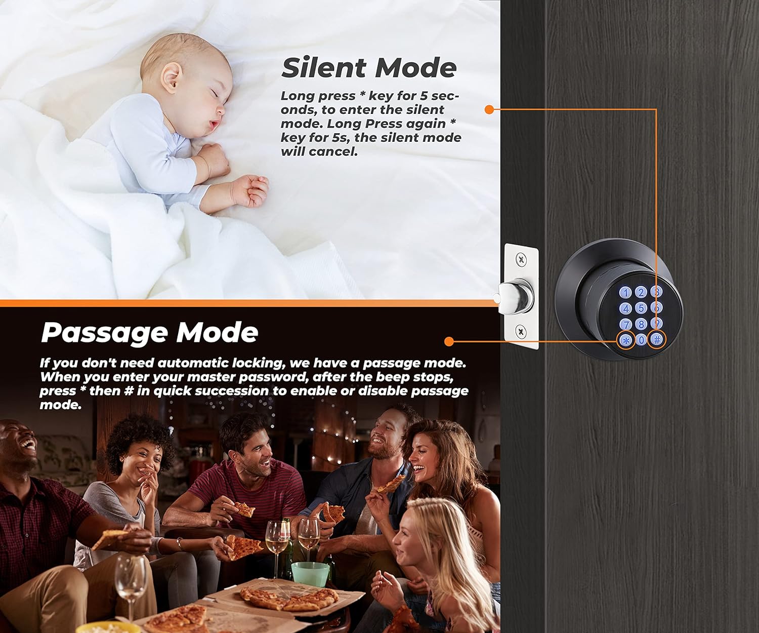 Digital Door knob Keypad Lock