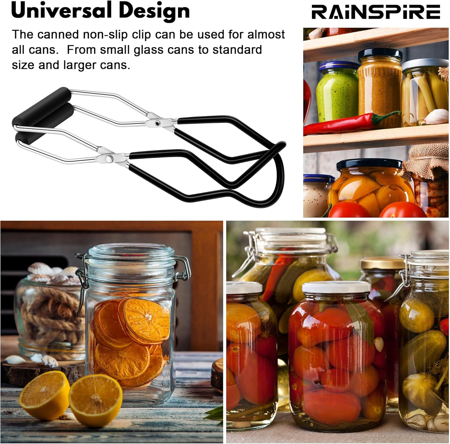 Rainspire Canning Jar Lifter Safe Canning Tool for Homeists