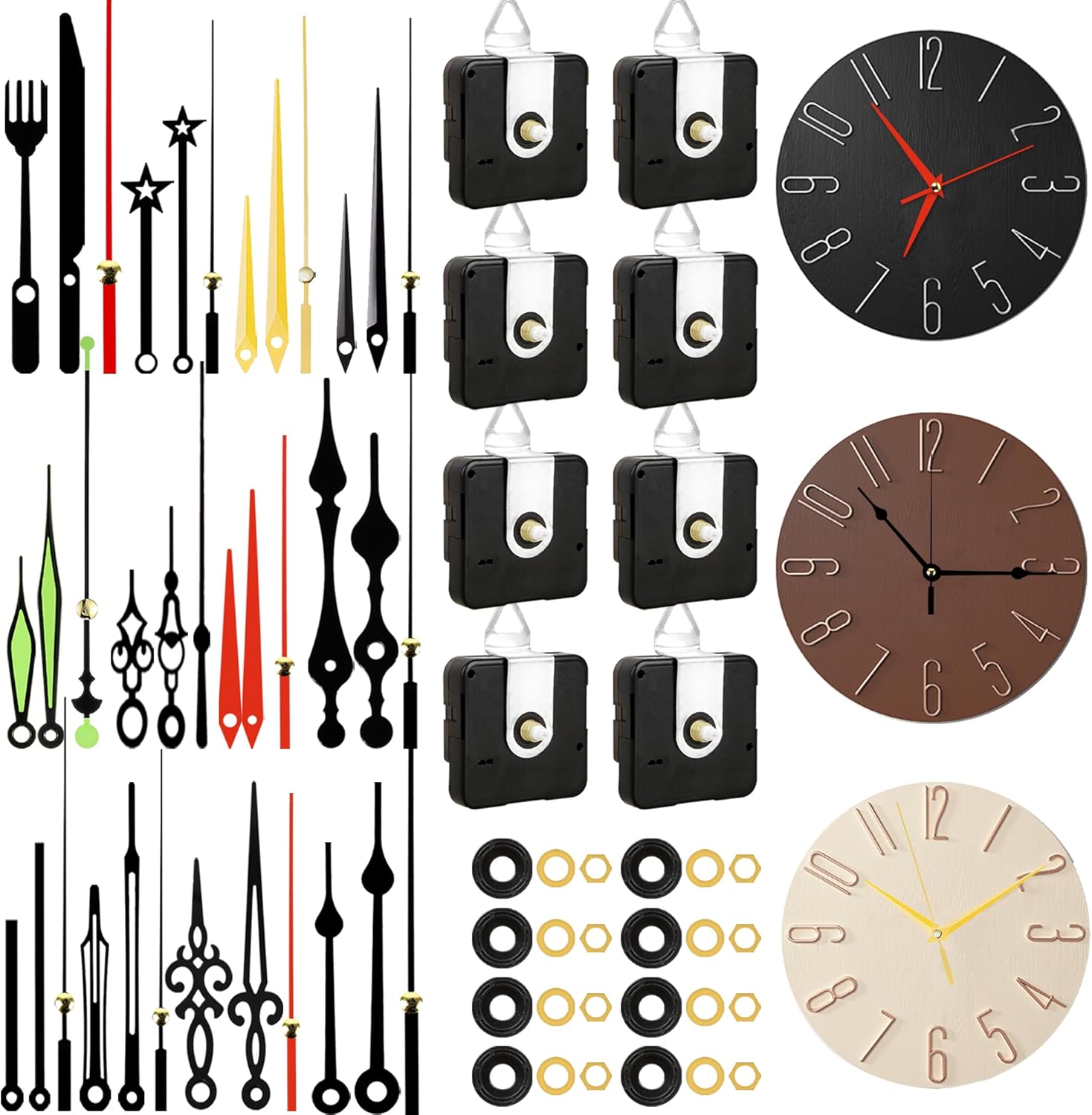 High Torque Replacement Clock Mechanism Kit 8PCS Paraor Clocks