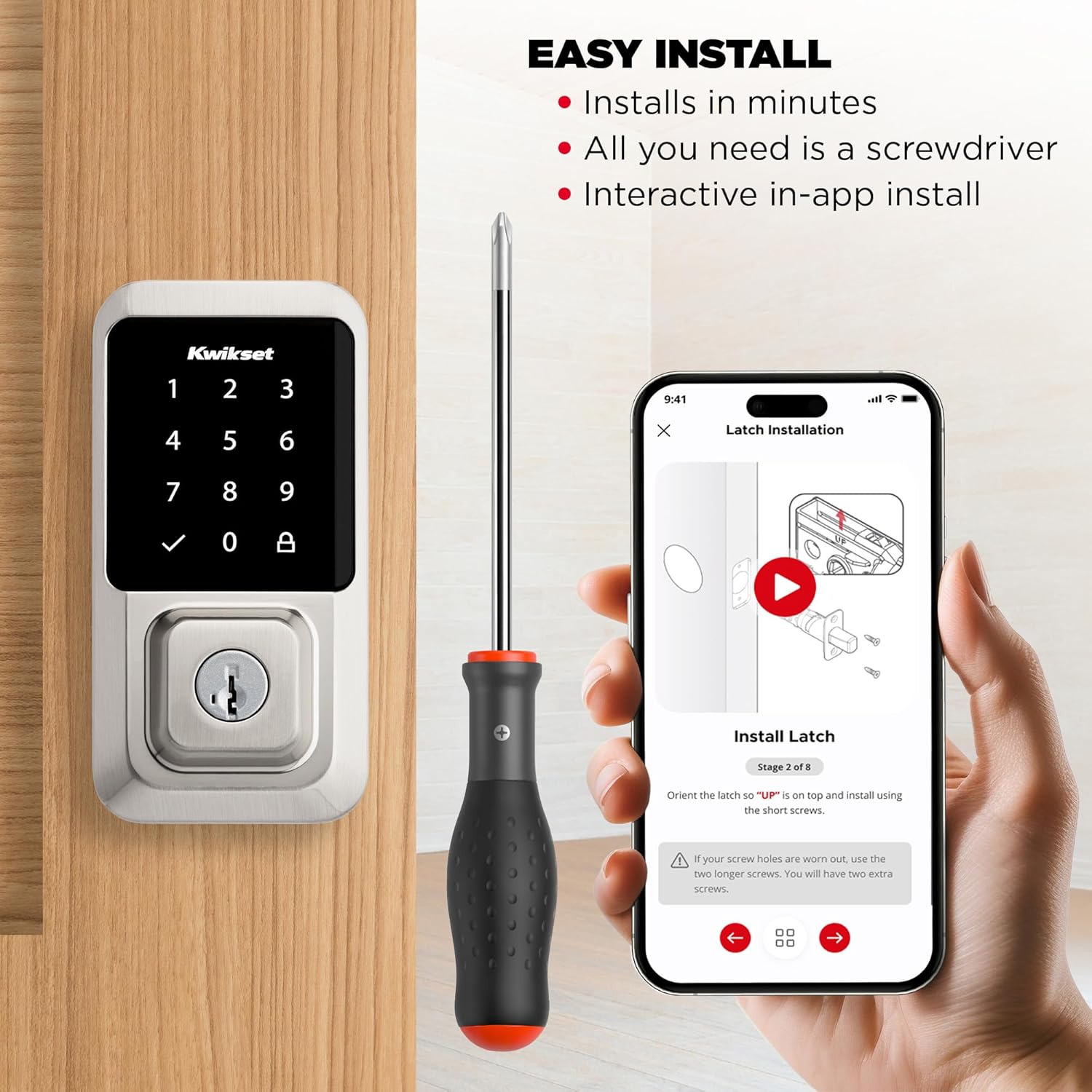 Kwikset Halo Wi-Fi Smart Lock Keyless Entry Smart Security