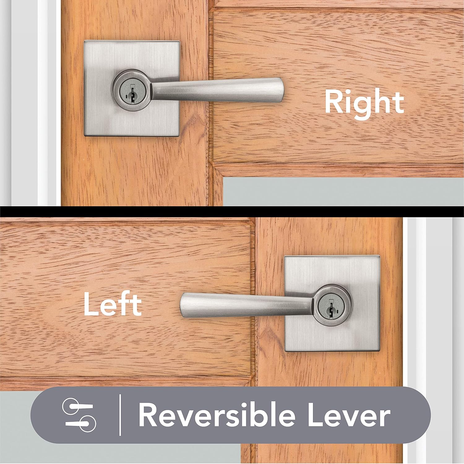 Reversible Entry Door Handle