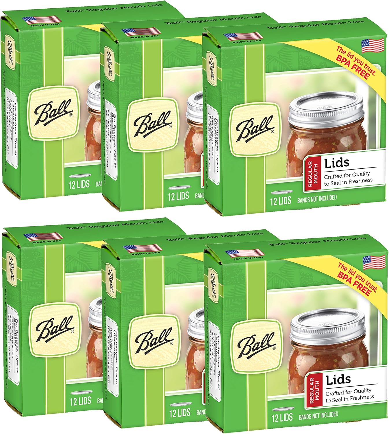 Ball Preserve Food Freshly with Metal Lids