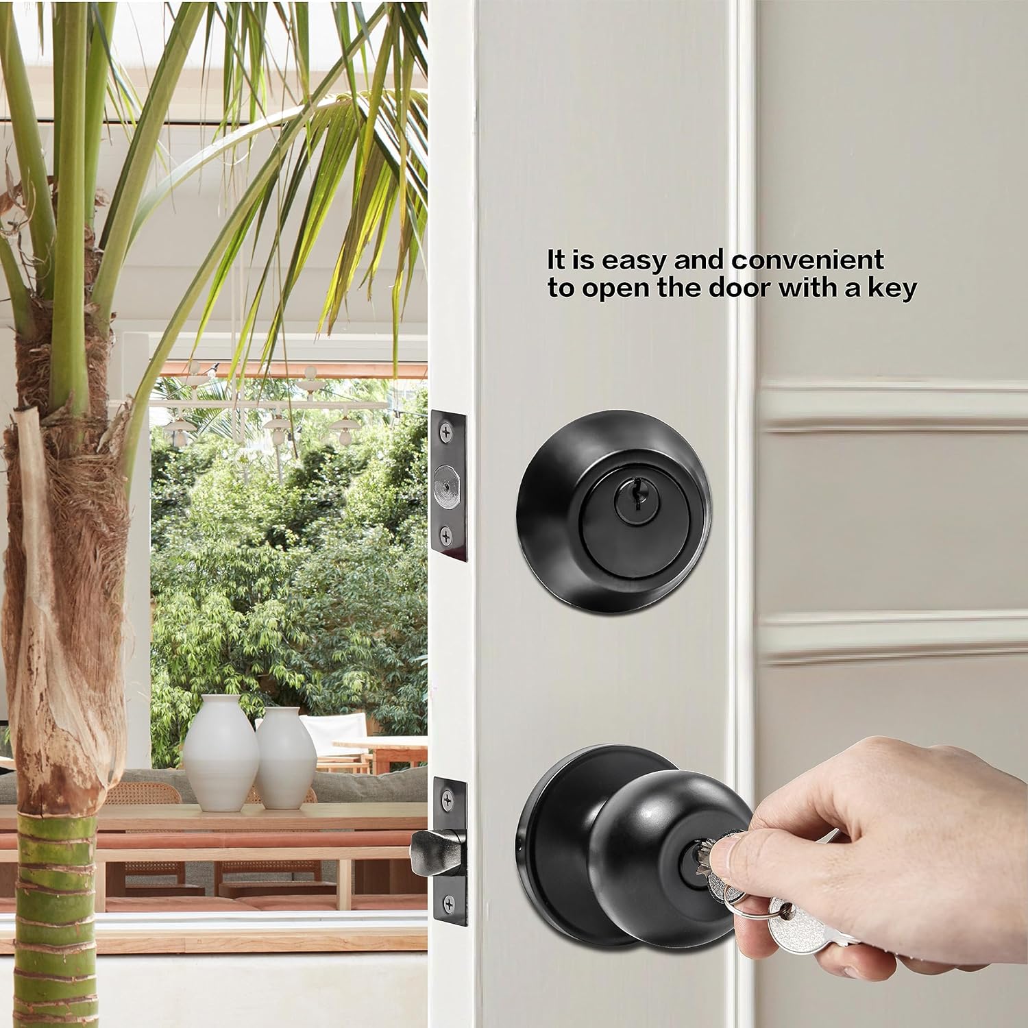Secure Front Door Lock Set for Exterior Doors