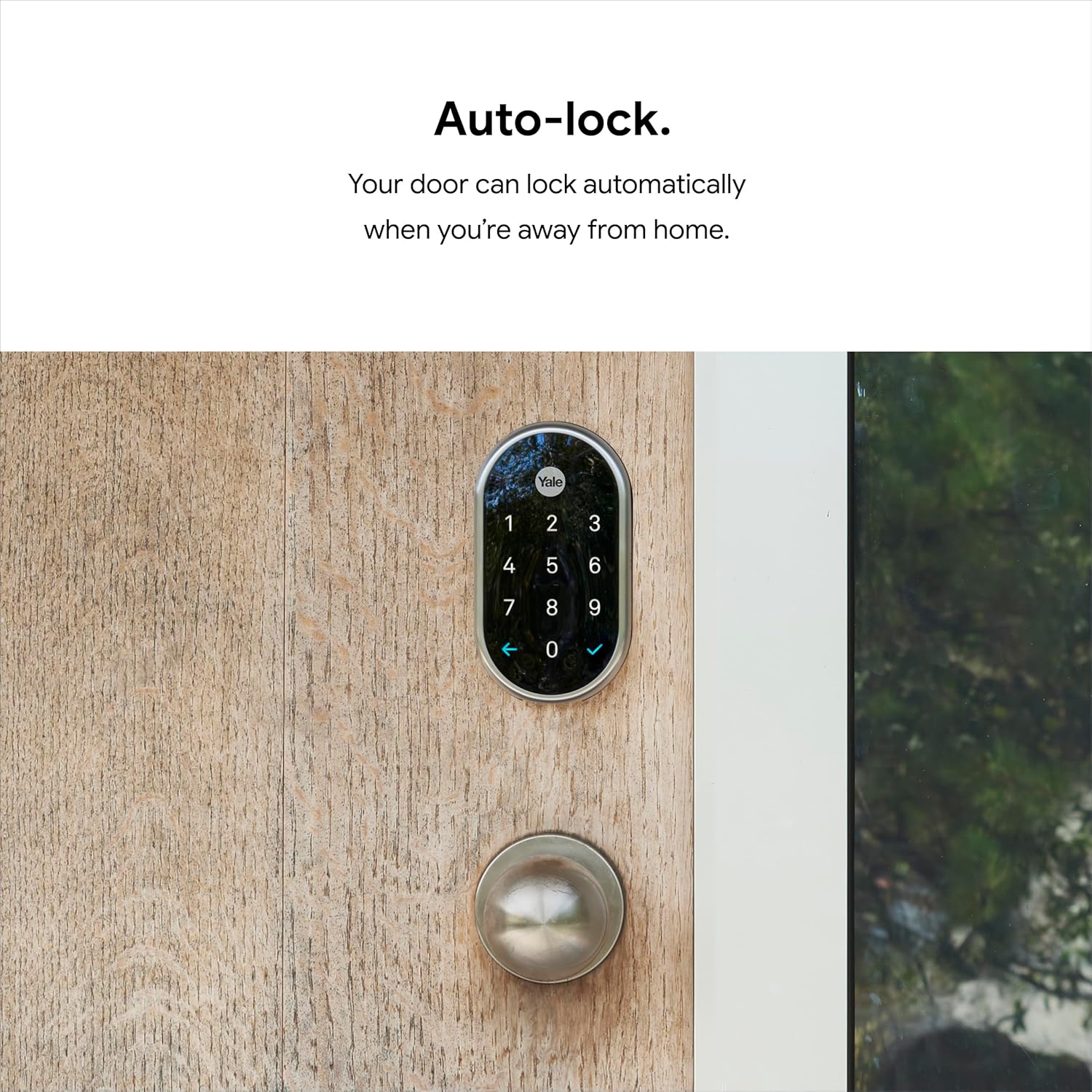 Google Nest Yale Smart Lock - Secure Front Door Entry